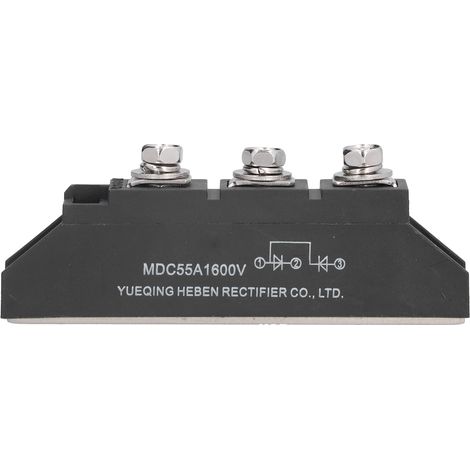 Module redresseur 3 bornes MDC55A 1600V pour pont redresseur, accessoire d'alimentation électrique (1/5)