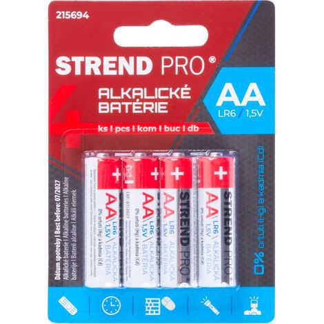 Batterie Strend Pro, LR6, 4 Stk., AA Mignon, Blister (1/2)