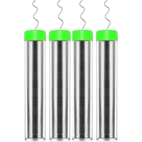 4er-Packung Lötzinnspulen (0,8 mm), bleifreier Kolophoniumkern, Lötzinn, Flussmittel, Lötzinn für die Reparatur von elektrischen Bauteilen und Heimwerkerprojekte (1/3)