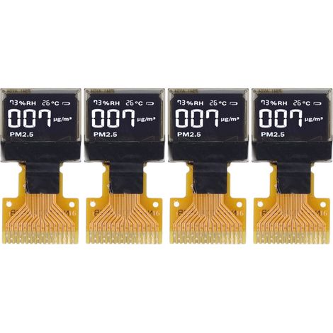 Module d'affichage à diode électroluminescente organique, 0,42 pouces, 70X40, SSD1315, Interface SPI IIC, 16 broches, blanc, 4 pièces (1/5)