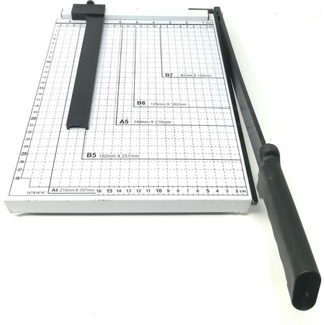 Taglierina A Leva Per Fogli A4 A5 B5 B6 B7 Taglia Carta Con Barra Centimetrata (1/4)