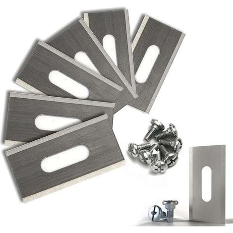 Packung mit 20 Rasenmähermessern für Husqvarna mit doppelt geschärften Edelstahlklingen, 36,5 x 18,5 x 0,65 mm (1/4)