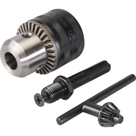 KIT MANDRIN 13 MM ET ADAPTATEUR SDS-PLUS FILETAGE UNF 1/2 SILVERLINE 292703 (1/2)
