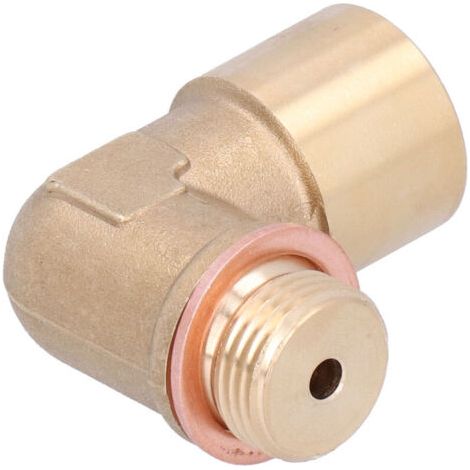 M18x1,5 90-Grad-Sauerstoffsensorverlängerung, universeller Messing-Abstandshalteradapter für Kraftfahrzeuge. (1/4)