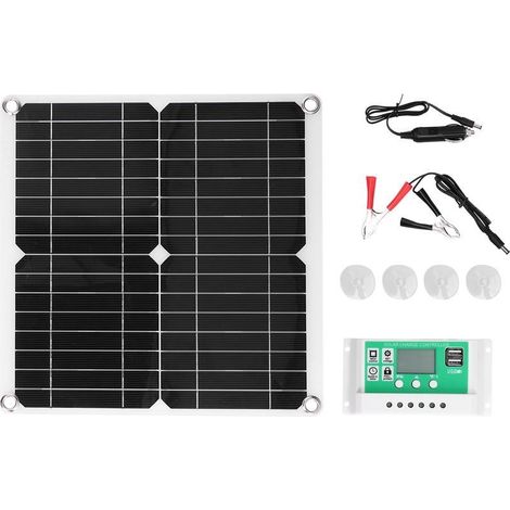 Panneau solaire Flexible en silicium monocristallin 40W 18V avec contrôleur de Charge 30A pour le chargement de voiture RV