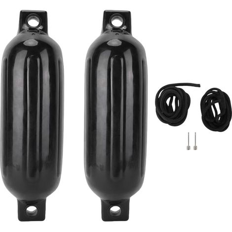 Pare-chocs de bateau gonflable en PVC, amarrage Portable léger avec corde noire pour navires de yacht. (1/5)