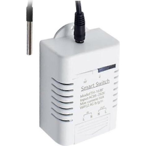 Thermostat intelligent Wi-Fi 16 A 3000 W avec suivi de la consommation d'énergie, compatible Alexa