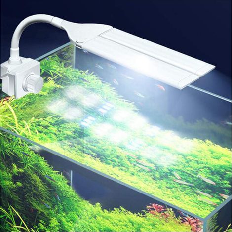 Lampe LED pour aquarium, 3 modes d'éclairage réglables, abat-jour orientable à 180° pour récifs coralliens, bassins à poissons et croissance des plantes (1/5)