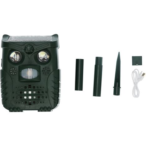 4‑Gears Solar Animal Repeller Ultrasonic Waterproof Mouse Repellent for Garden Outdoor