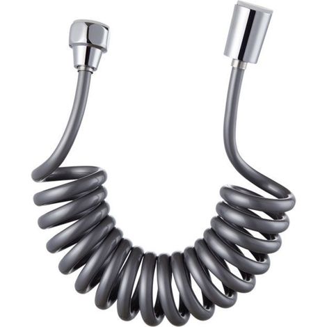 Hose De Douche Rétractable - 43 cm À 2,5 M - Raccord Universel 1/2 Pouces - Pour Pompe À Bidet Robinet De Salle De Bain Douchette Toilette - 1 Pièce (1/5)