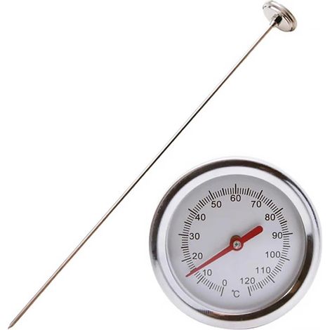 Thermomètre à compost, thermomètre avec sonde en acier inoxydable, 50 cm, thermomètre long, thermomètre, outil de jardinage (1/5)