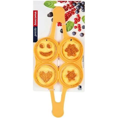 Tescoma Silikonform für Pfannkuchen und Eier gelb 39x17 cm