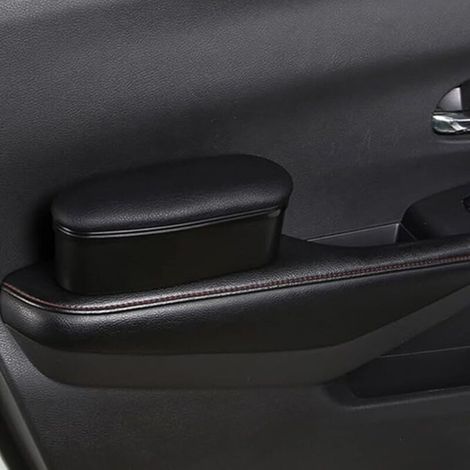 Support d'accoudoir de porte de voiture, coussin de support de coude gauche d'accoudoir de voiture, accessoires automobiles généraux, soulage la fatigue du bras du conducteur (noir)