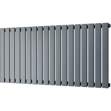 Typhoon - Anthracite Horizontal Radiator H600mm x W1224mm Single Panel (1/3)
