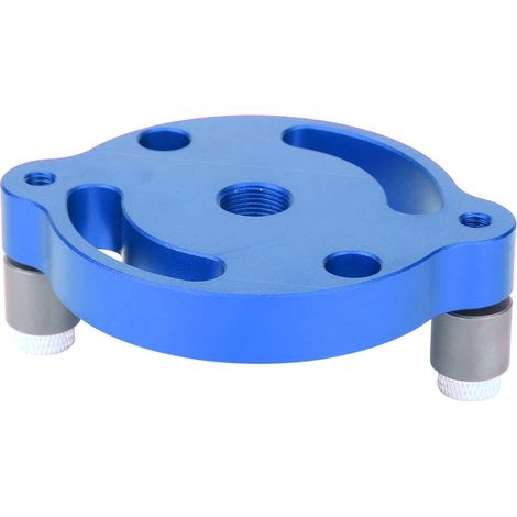 Guide perçage panneau bois alliage aluminium anodisé repère centrage outil menuiserie X600-1-Bleu 98x78x15mm + 3 douilles 6/8/10mm (1/5)