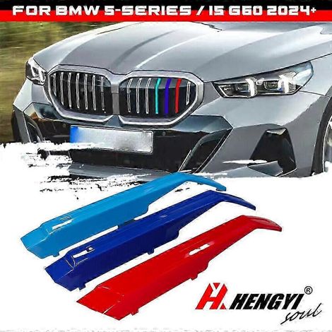 Calandre avant avec insert de bande M-Color pour BMW Série 5 i5 G60 (à partir de 2024) (1/4)