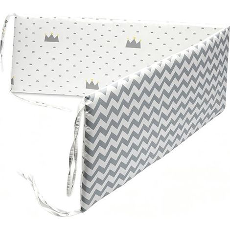 Tour de lit bébé – 200 x 30 cm – Coton hypoallergénique – Respirant – Lavable – Protection douce (1/5)