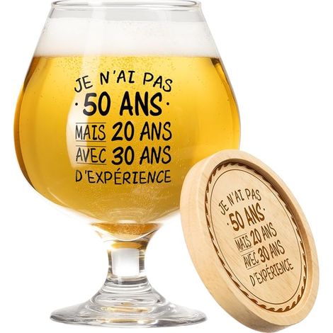 Cadeau Homme 50 Ans, Verre À Bière Anniversaire (1/5)