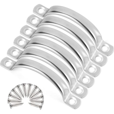 20 Boutons Tiroir Inox Satiné Ronde Argent, Placard cuisine (1/3)