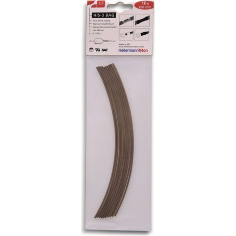 HellermannTyton 308-30163 Schrumpfschlauchsortiment Braun 1.50 mm 0.50 mm Schrumpfrate:3:1 10 St. (1/5)