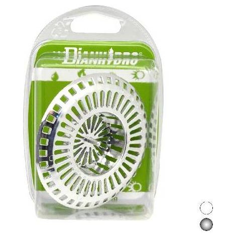 GRILLE DE 9 CM DE DIAMÈTRE POUR TROU D'ÉVIER DE 4,5 CM DE DIAMÈTRE BLISTER Dimensions : Blanc