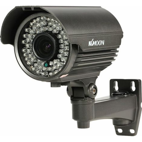 Caméra De Surveillance - 1080P AHD - Vision Nocturne 50 M - Objectif Zoom Manuel 2.8-12 mm - Étanche IP66 - Pour Intérieur Et Extérieur - 1 Pièce