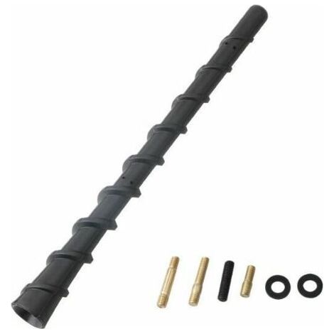 Car Roof Antenna Universal Radio Antenna Replacement 18CM Reception Antenna Whip Mast with M4, M5, M6 Adapter for Truck FM AM Stereo, (1/5)