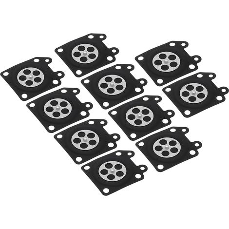 Junta de diafragma del carburador, paquete de 10. Conjunto de diafragma de medición para piezas de reparación de motosierras 2500, 3800 y 4500. (1/5)