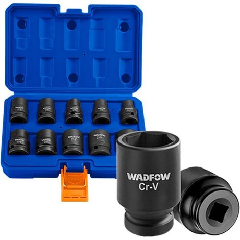 Juego de vasos de impacto WADFOW 10 piezas 1/2" DR (1/3)