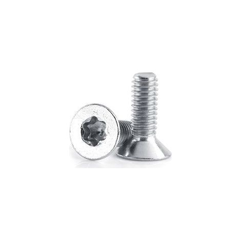 Vis à tête fraisée plate M4 × 16 mm, motif cruciforme, acier zingué, lot de 50 pièces (1/2)