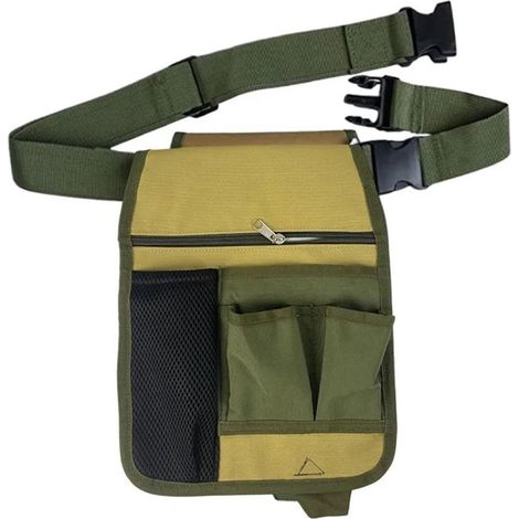 Sac banane en toile pour quincaillerie et outils de jardinage — Ceinture de jardinage portable, renforcée et multi-poches. (1/5)