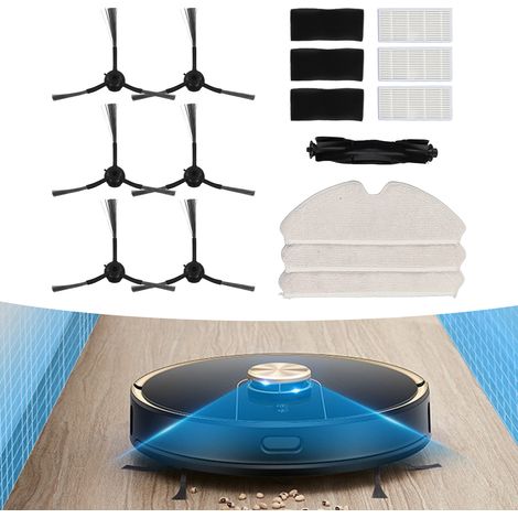 Repuestos para la aspiradora eléctrica Uoni V980plus: juego completo que incluye cepillo principal, cepillos laterales, filtros y paños de limpieza. (1/5)