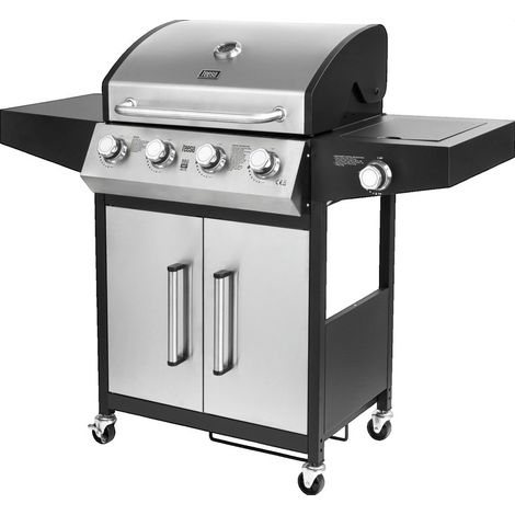 Teesa BBQ 5007 Master grill a gas inox con 5 bruciatori