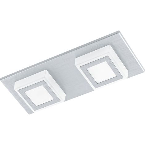 Plafonnier LED, luminaire plafond à 2 spots, lampe de salon (1/3)