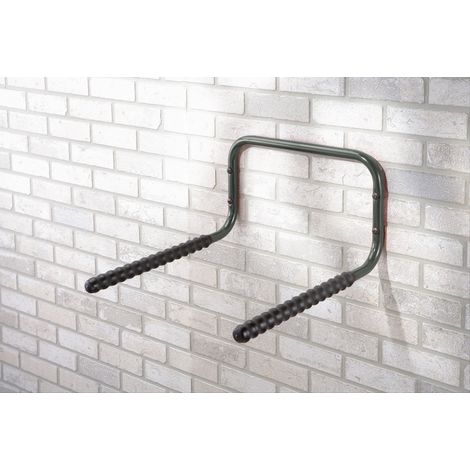 Mottez – Support 2 vélos mural B053VPR – Patchwork – Charge maximale 30kg – Pour espaces confinés – Rangement mural sécurisé