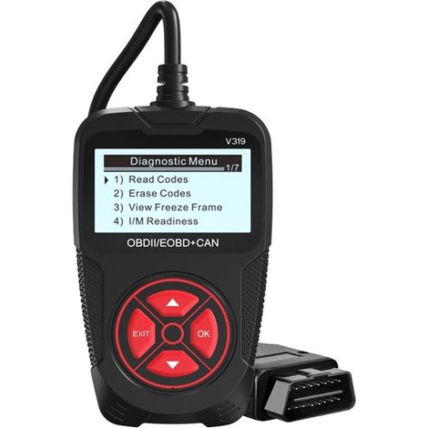 Lettore di codici OBD2 portatile – Strumento di diagnostica automobilistica per l'individuazione di guasti all'auto (1/5)