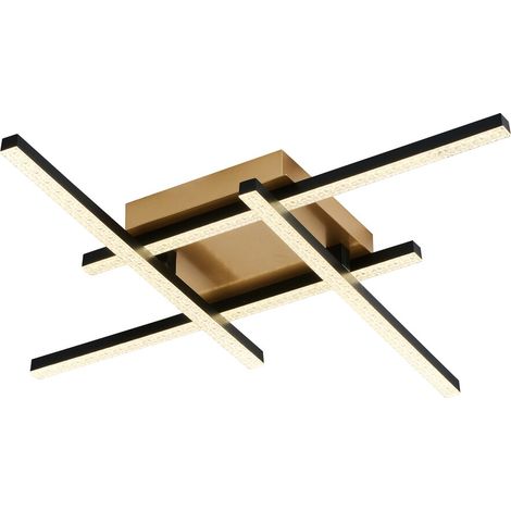 Plafoniera LED moderna nero-oro 24W 4000K Rabalux Demir (1/5)