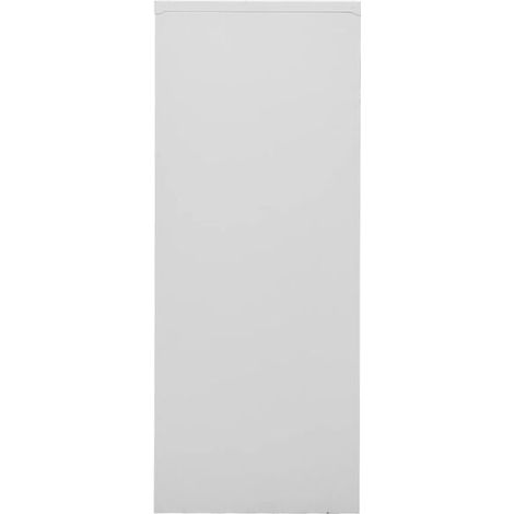Armoire de Bureau en Acier Gris 90x40x102 cm, Meuble de Rangement avec Portes et Étagères Réglables, Classeur Vertical pour Dossier A4, Organisateur de Fichiers pour Maison et Bureau (1/5)