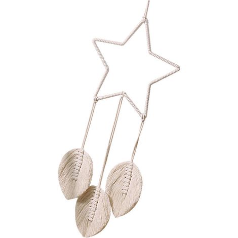 Tapices de macramé para pared - tapiz estrellado
