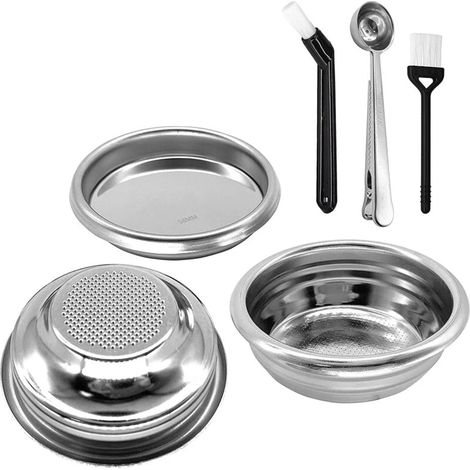 Porte-filtre à espresso sans fond, 58 mm, acier inoxydable, compatible avec Expobar 9 et Expobar-AquaForge (1/5)