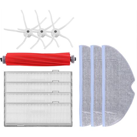 Accessoire de rechange pour Xiaomi Roborock S7 : lingettes pour brosse principale - blanches