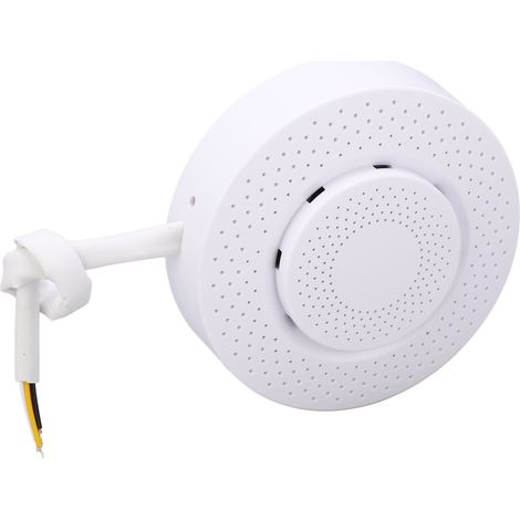 Luftqualitätsmonitor mit präziser Echtzeit-Anzeige von Temperatur, Luftfeuchtigkeit, Feinstaub (PM2,5), Feinstaub (PM10), Kohlendioxid (CO2), Formaldehyd und TVOC zur Decken- und Wandmontage. (1/5)