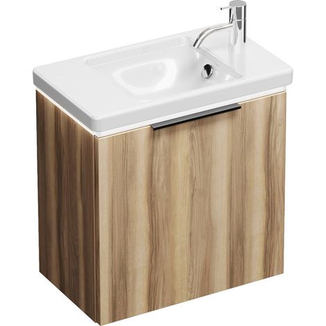 Burg Eqio Keramik-WT+WT-Unterschrank Frassino Dekor Cappuccino/Alpinw.GR0200