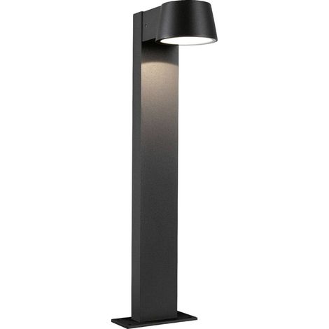 – Luminaire LED extérieur 94454 potelet gris IP44 – 6 W – Aluminium – Éclairage 3000K blanc chaud – Pour allées et terrasses (1/5)