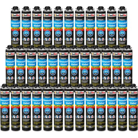 IsolBau Schaumkleber für Styropor XPS EPS Dämmstoffkleber 36 x 750 ml (1/5)