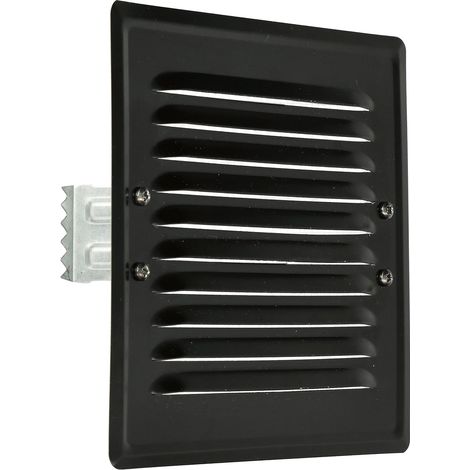 KOTARBAU Grille d'aération en métal avec moustiquaire - 165 x 165 mm - Noir (1/5)