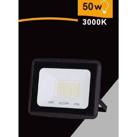 Trade Shop - LICHT-LED FAR 50 WATT 4500 LM IP65 SCHWARZER WARMFOLD NATÜRLICH EK02-50W-N -