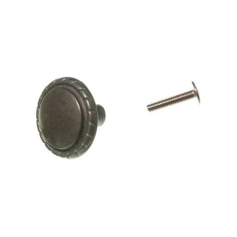 Lot de 10 boutons de tiroir de placard en métal effet laiton + vis (1/2)