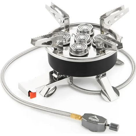 Réchaud à gaz portable Widesea Camping Tourist Burner 8800W, idéal pour les pique-niques, les barbecues et le tourisme. Fournitures de loisirs de plein air. Réchauds de cuisine portables. (1/5)