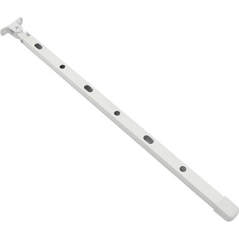 Kit de barre d'ouverture manuelle d'aération de toit en aluminium robuste pour fenêtre de serre avec 6 vis 15,35 pouces blanc. (1/5)